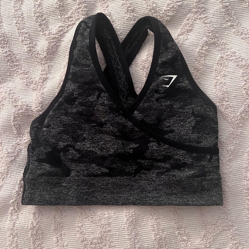 Black Gym Shark Bra